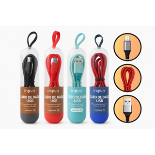 10x Cabo V8 Dados Usb Carregador Ultra Rápido 2 metros Resistente Nylon Anti quebra em Oferta na Shopee