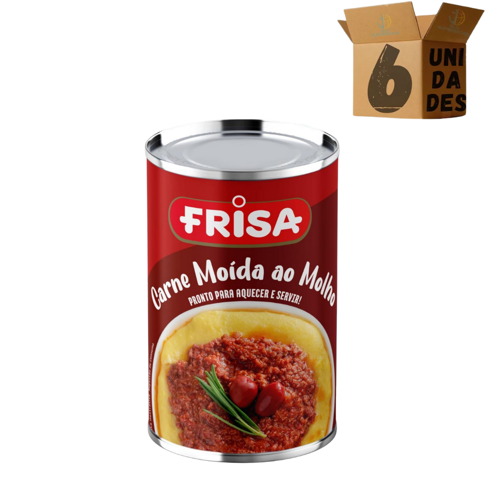 Kit 6 Carne Moida Bovina Ao Molho 420g Frisa em Oferta na Shopee
