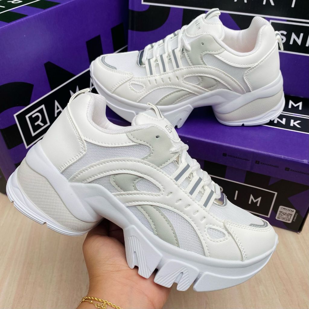 Tênis Sapato Casual Plataforma Feminino Ramarim Confortável Estilo