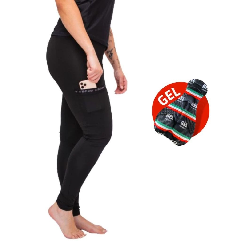 Calça Ciclista Feminina ECO Forro em GEL bike ciclismo pedalar Be Fast