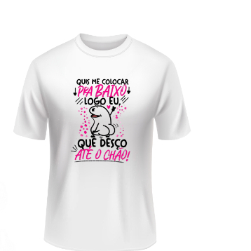 CAMISETA FEMININA P A GG CONFORTÁVEL MEME ACADEMIA TREINOS DIA A DIA FESTAS LAZER EVENTOS ESTAMPADA.