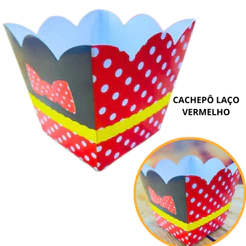 10~60 CACHEPÔ FESTA MINNIE MOUSE 8,5X8,5X7,8 CM (CHOCO)