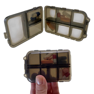 Case Caixa Organizador Porta Medicamento Remédio Viagem e Bolsa 9 Espaços com Trava em Oferta na Shopee