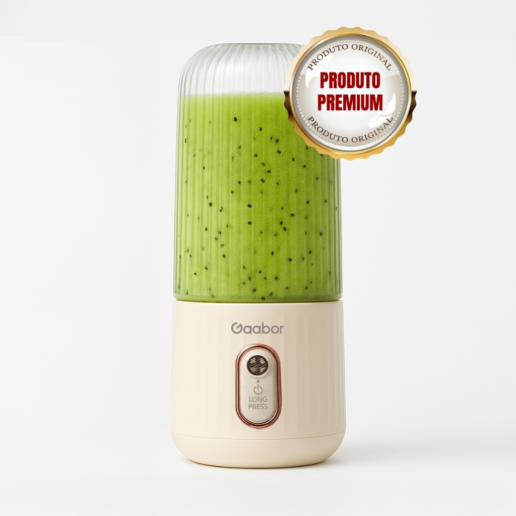 Liquidificador Portátil Blender Pocket Gaabor 350ml + 280ml USB Bivolt