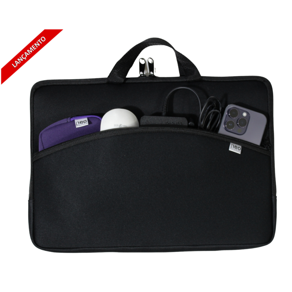 Capa Bolsa Maleta Bag para Notebook MacBook Neoprene Alça 15.6/14./17.3/13.3/11.6