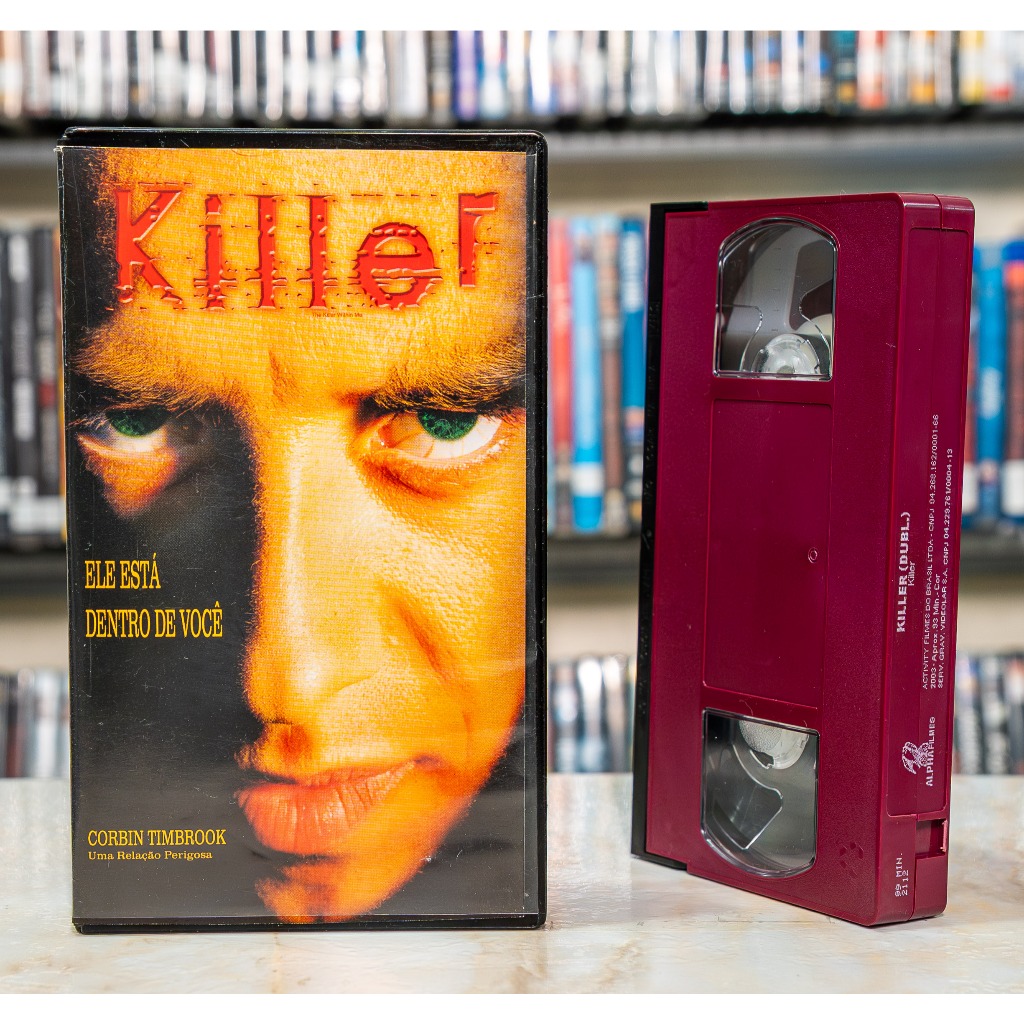 VHS KILLER - DUBLADO - Corbin Timbrook - Original - Fita de Vídeo Filme - Suspense - Raro