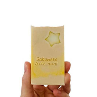 Carimbo em Acrílico "Sabonete Artesanal" em Oferta na Shopee