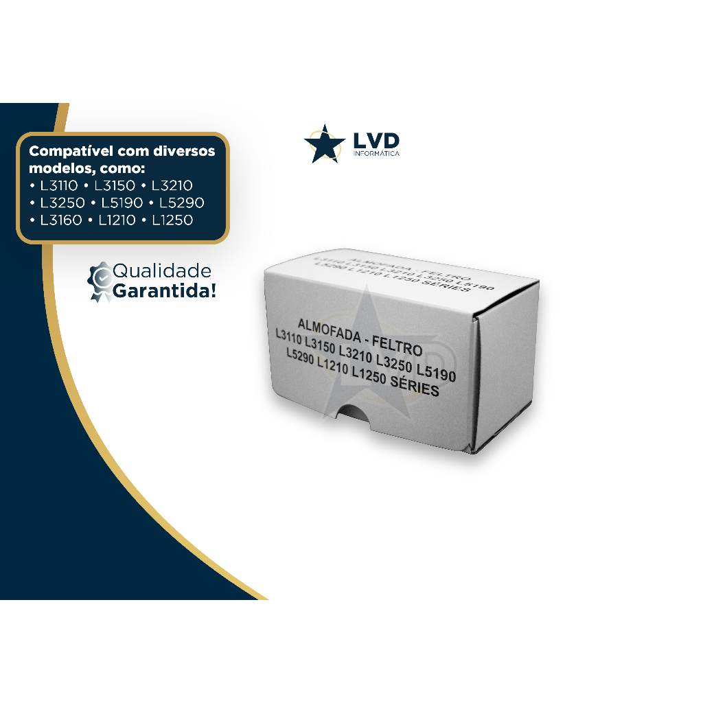 Almofada Esponja Feltro Epson L3210 L3250 L3150 L3110 L5190 em Oferta na Shopee