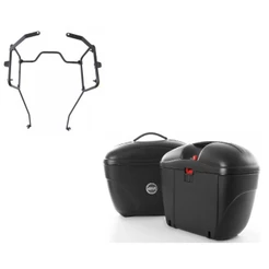 Kit Suporte Lateral Chapam + Par de Bau Givi E21 21 Litros - Honda Xre 300 / Sahara 300 2024 2025