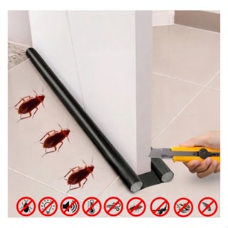 Protetor Veda Porta Rolinho Duplo C/inseto E Pó 95cm Preto em Oferta na Shopee