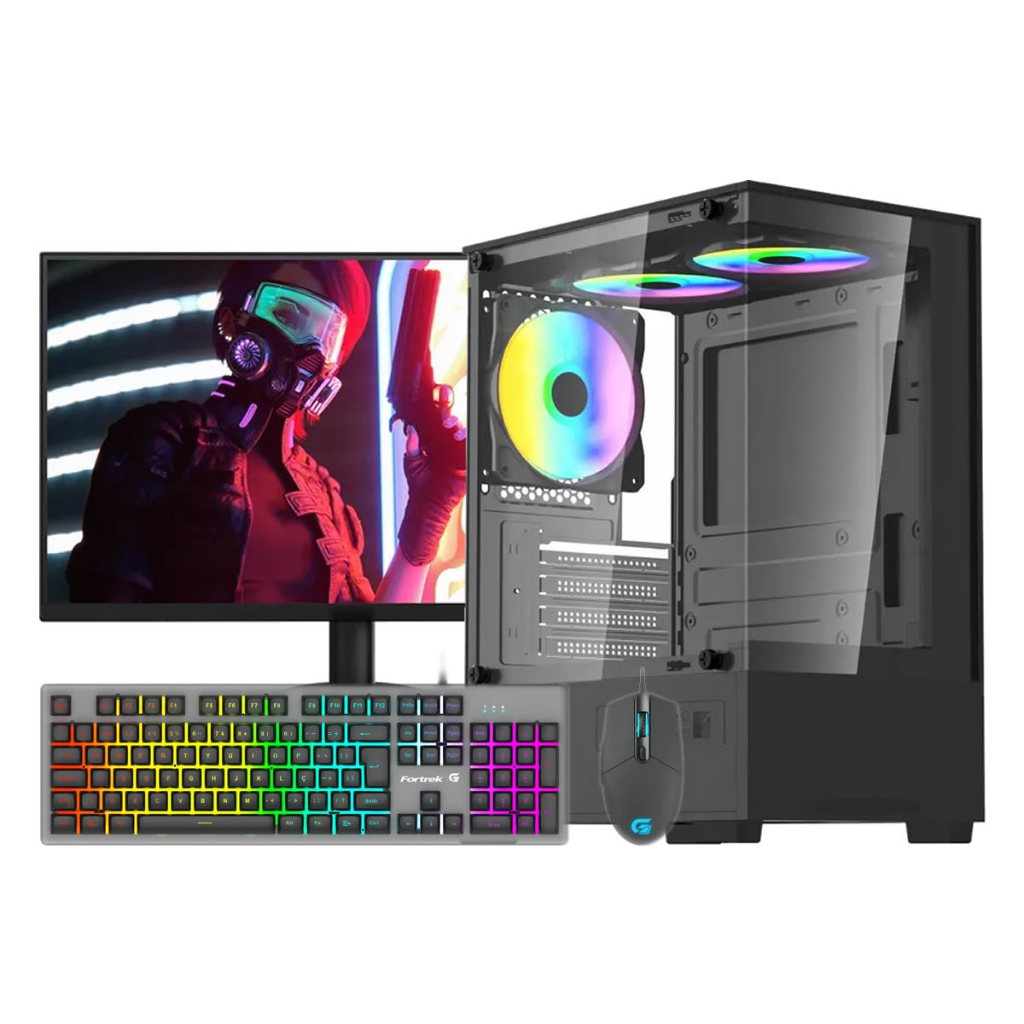 Pc Gamer Completo Ryzen 7 5700g 16gb Ram Nvme 512gb Monitor Gamer 23,8 100hz Teclado Mouse Gamer Rgb