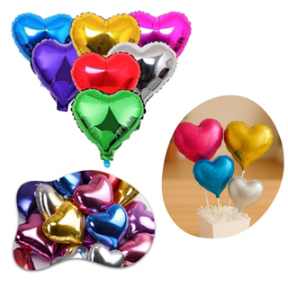 50 Balão Coração 22cm Metalizado 10 Polegadas Decoração Dia Mães Namorados em Oferta na Shopee