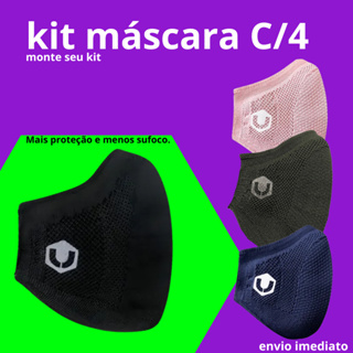 Máscara Esportiva Unique Class KNIT, Tecido, Alça Ajustável, Fácil Respiração em Oferta na Shopee