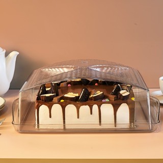 Boleira Porta Bolos Tortas Acrílica Com Tampa Premium Gold Uz Utilidades em Oferta na Shopee