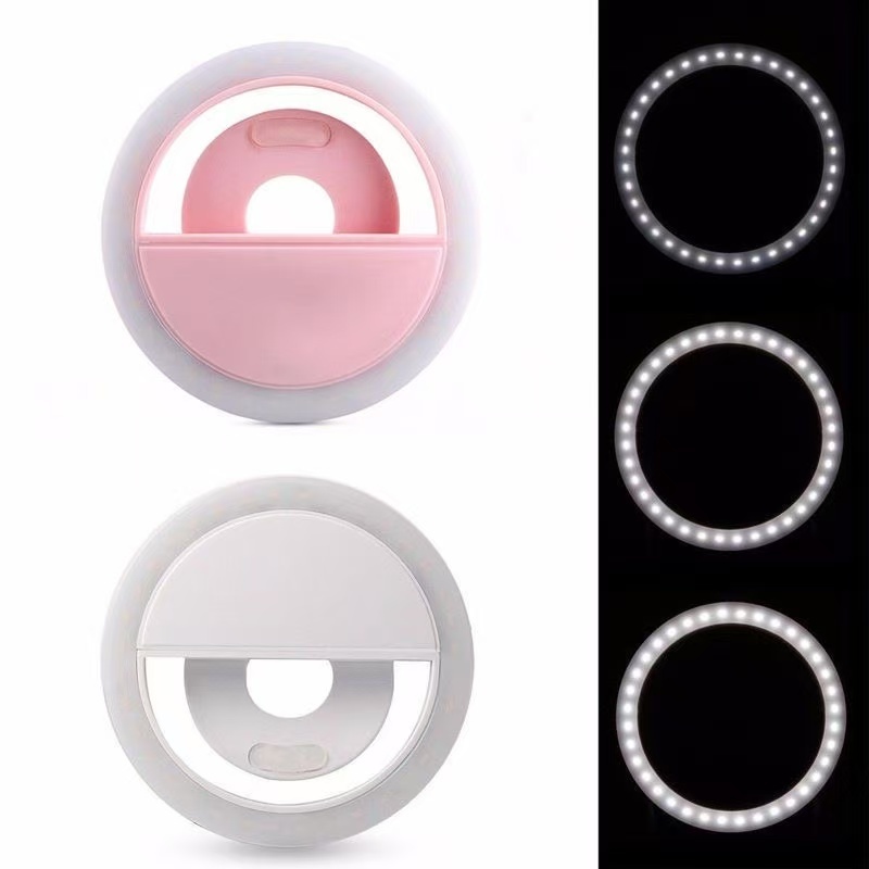 Ring Light Clipe Anel Luz Selfie Flash Foto Celular Universa - detalhe