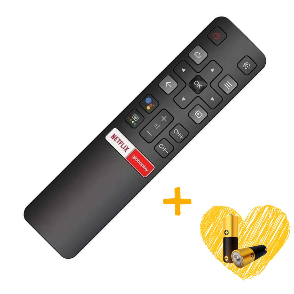 Controle Remoto TCL SEMP Smart TV | Reposição | Compatível | Universal Com Pilhas em Oferta na Shopee