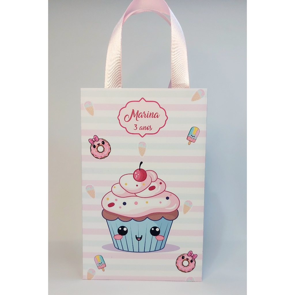 Sacolinha personalizada Confeitaria| sacolinha Confeitaria | lembrancinha | aniversario | decoração confeitaria
