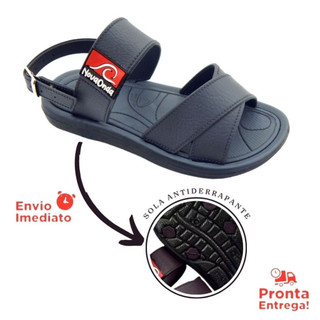 Sandalia Infantil Masculino Fivela Menino Homem Comfortavel Promoção Nova Onda