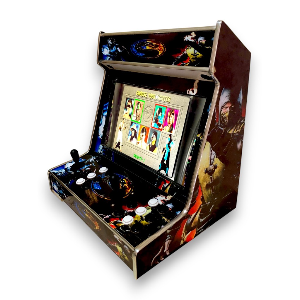 Mini Maquina Fliperama Arcade Bartop Multijogos 1 Jogador ou 2 Jogadores Monitor Led 22" ou 15" Polegadas