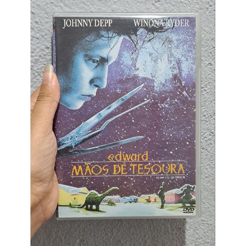 DVD Edward - Mãos de Tesoura 1990, Johnny Depp Dublado Usado Original