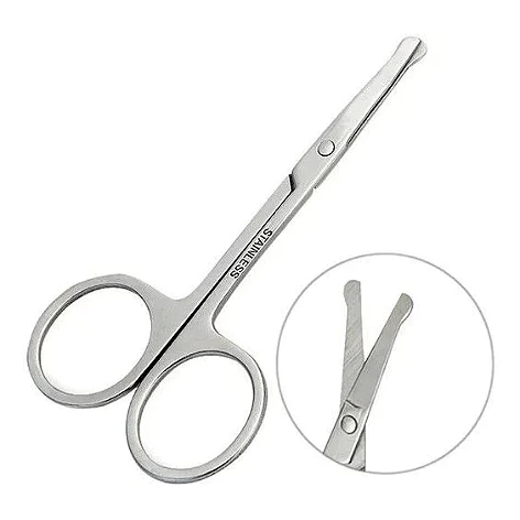 Tesoura Ponta Redonda Sem Ponta Tesourinha Cortar em Oferta na Shopee