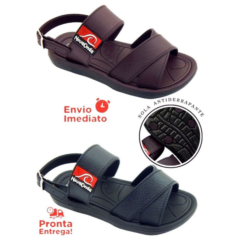 KIT 2 pares Sandalia Infantil Masculino Promoção Menino NOVA ONDA em Oferta na Shopee