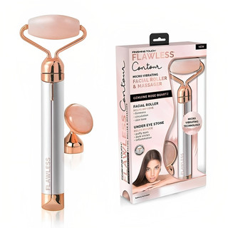 Rolinho Rolo Massageador Facial Pedra Quartzo Rosa Antirugas Rolo Massageador Facial Pedra De Massagem Facial
