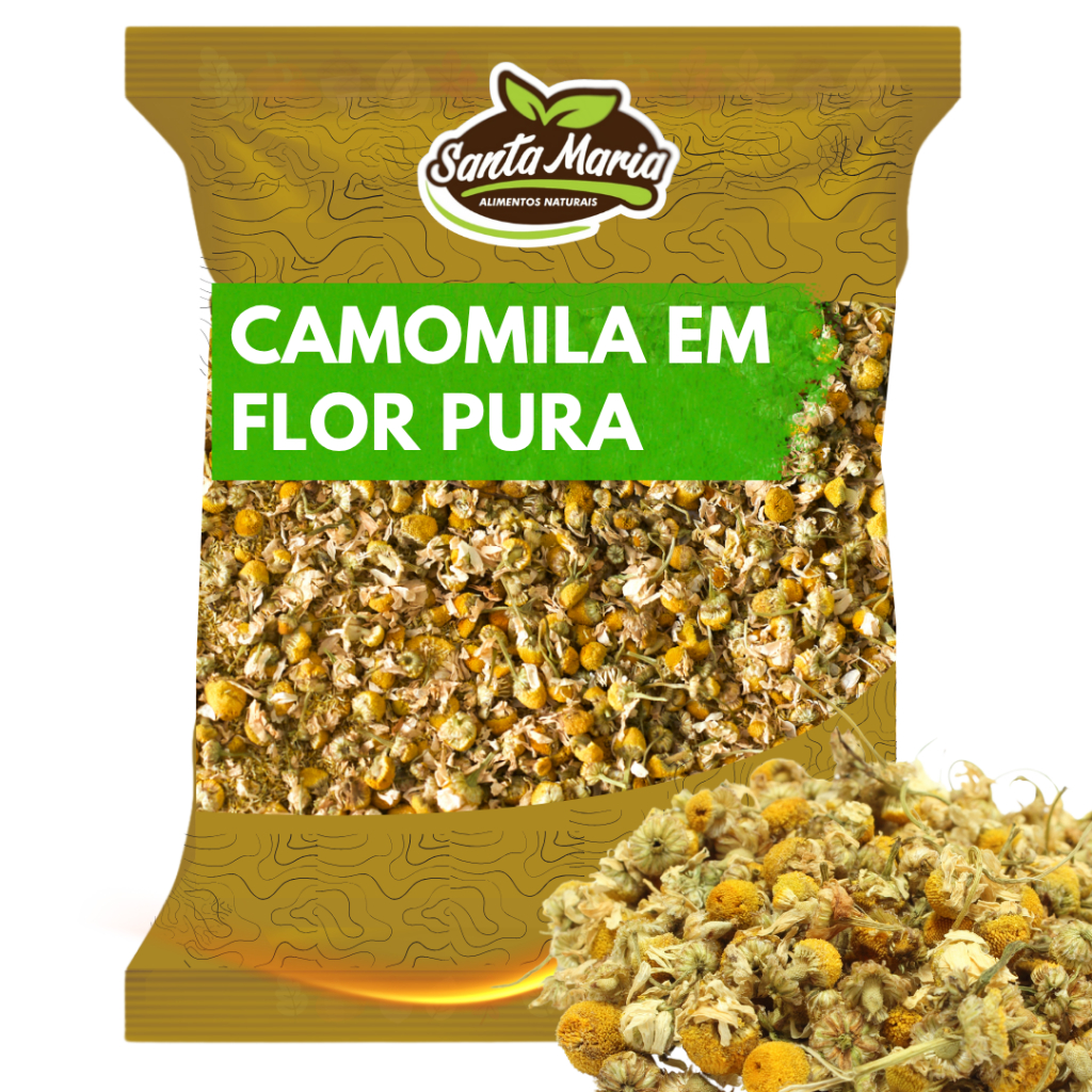 Camomila em Flor Pura1 kg - FLORES INTEIRAS, 100% NATURAL, SEM ADITIVOS, PACOTES 250G, 500g e 1KG