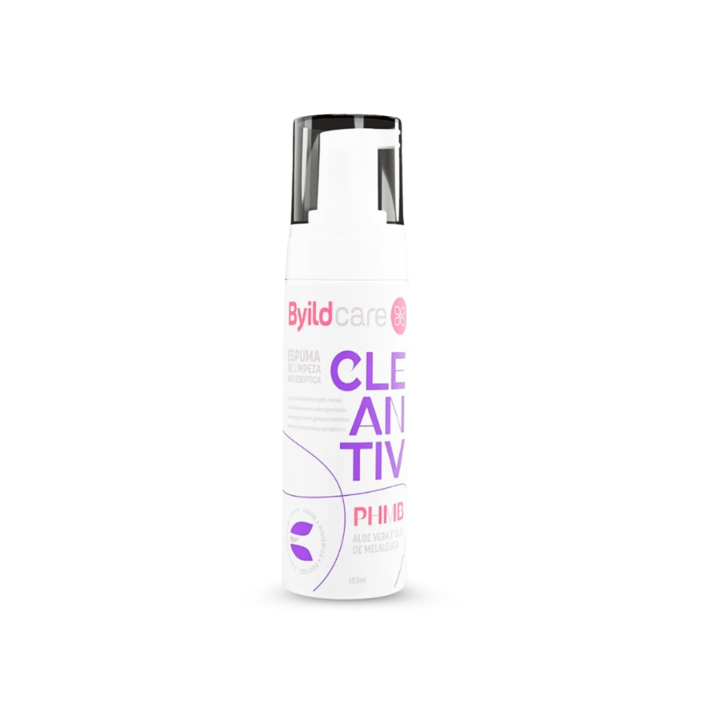ESPUMA PHMB DE LIMPEZA ANTISSEPTICA CLEANTIV 150ML - BYILDCARE