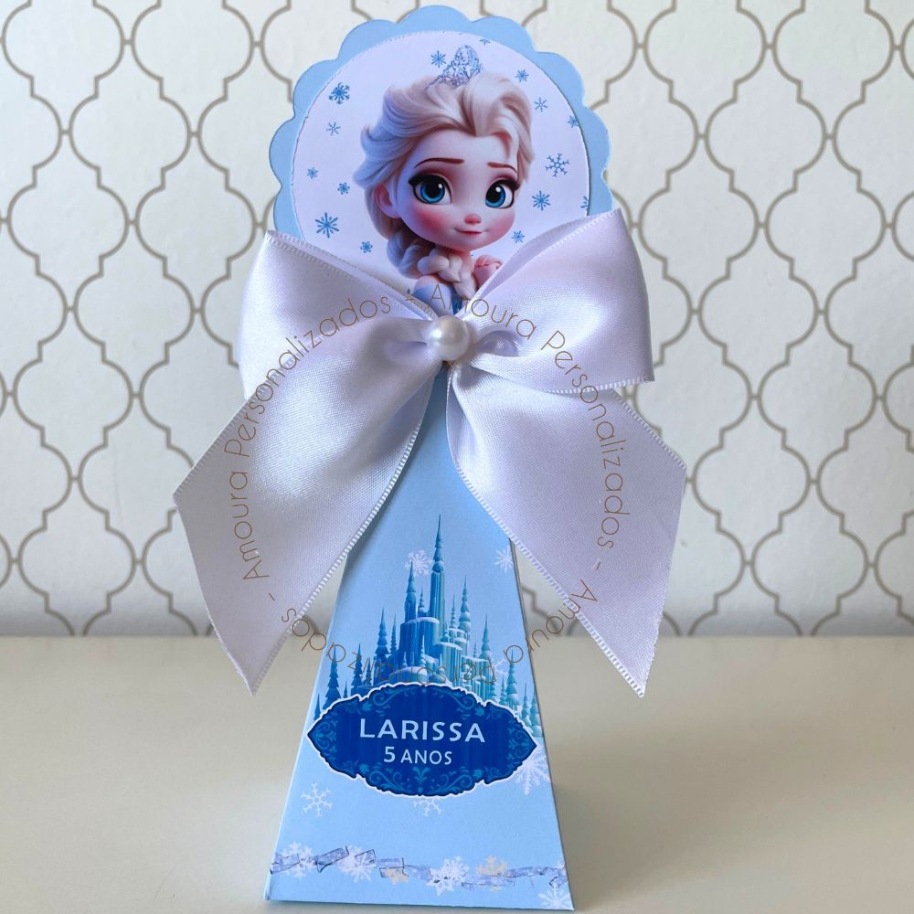 CAIXA PIRÂMIDE PERSONALIZADA PARA LEMBRANCINHAS FROZEN | CAIXINHA | FESTA | INFANTIL | ANIVERSARIO