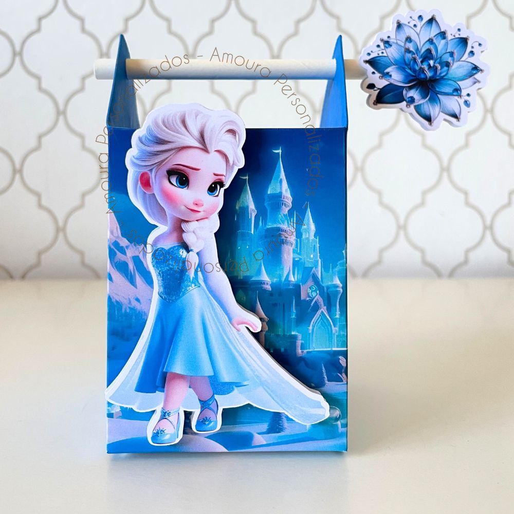 CAIXA CANUDO PERSONALIZADA PARA LEMBRANCINHAS FROZEN | CAIXINHA | FESTA | INFANTIL | ANIVERSARIO