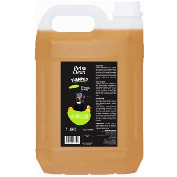 Shampoo Escurecedor 5 Litros Profissional - Pet Clean