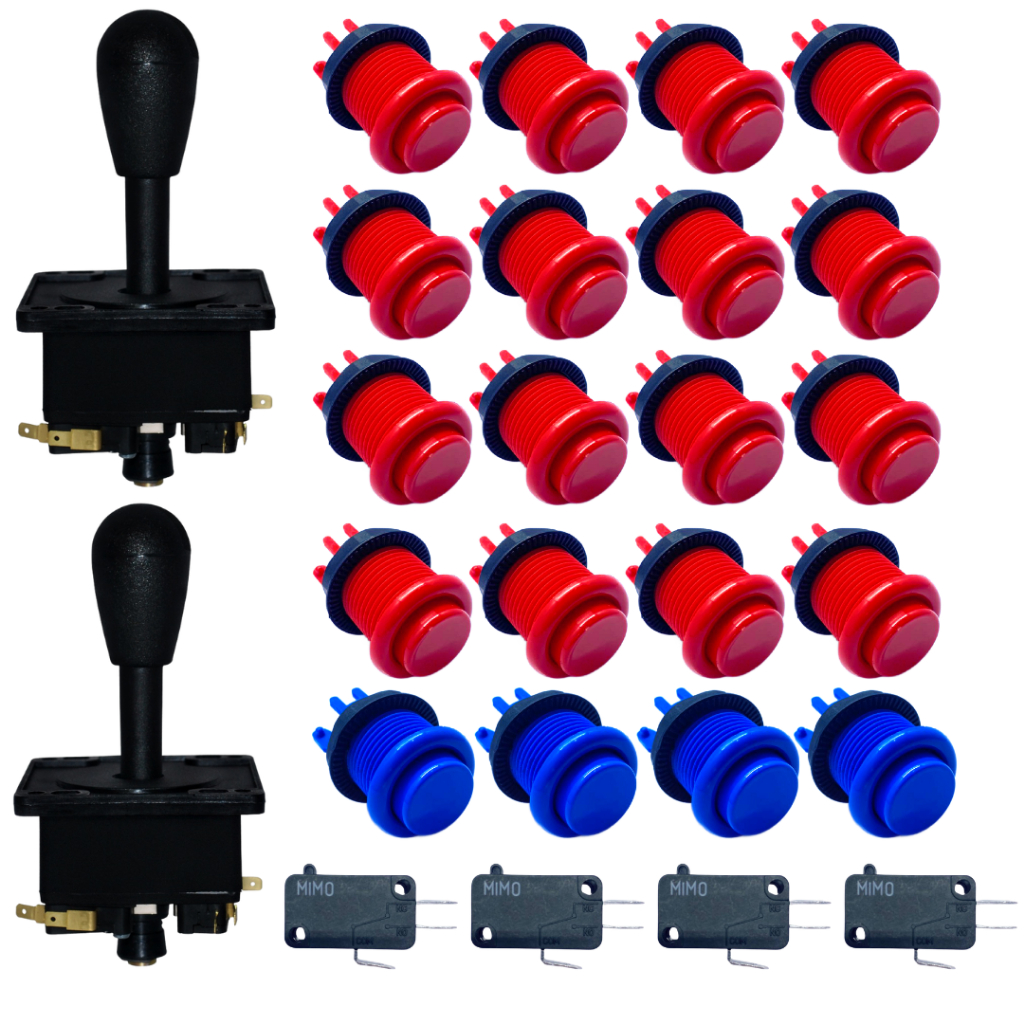 Kit Arcade 20 Botões E 2 Comandos | Fliperama | Eletromatic | Juckebox