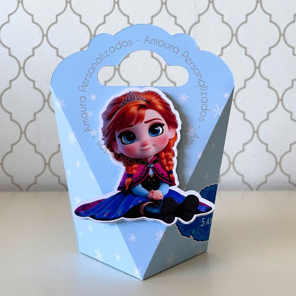 CAIXA TRIANGULOVE PERSONALIZADA PARA LEMBRANCINHAS FROZEN | CAIXINHA | FESTA | INFANTIL| ANIVERSARIO