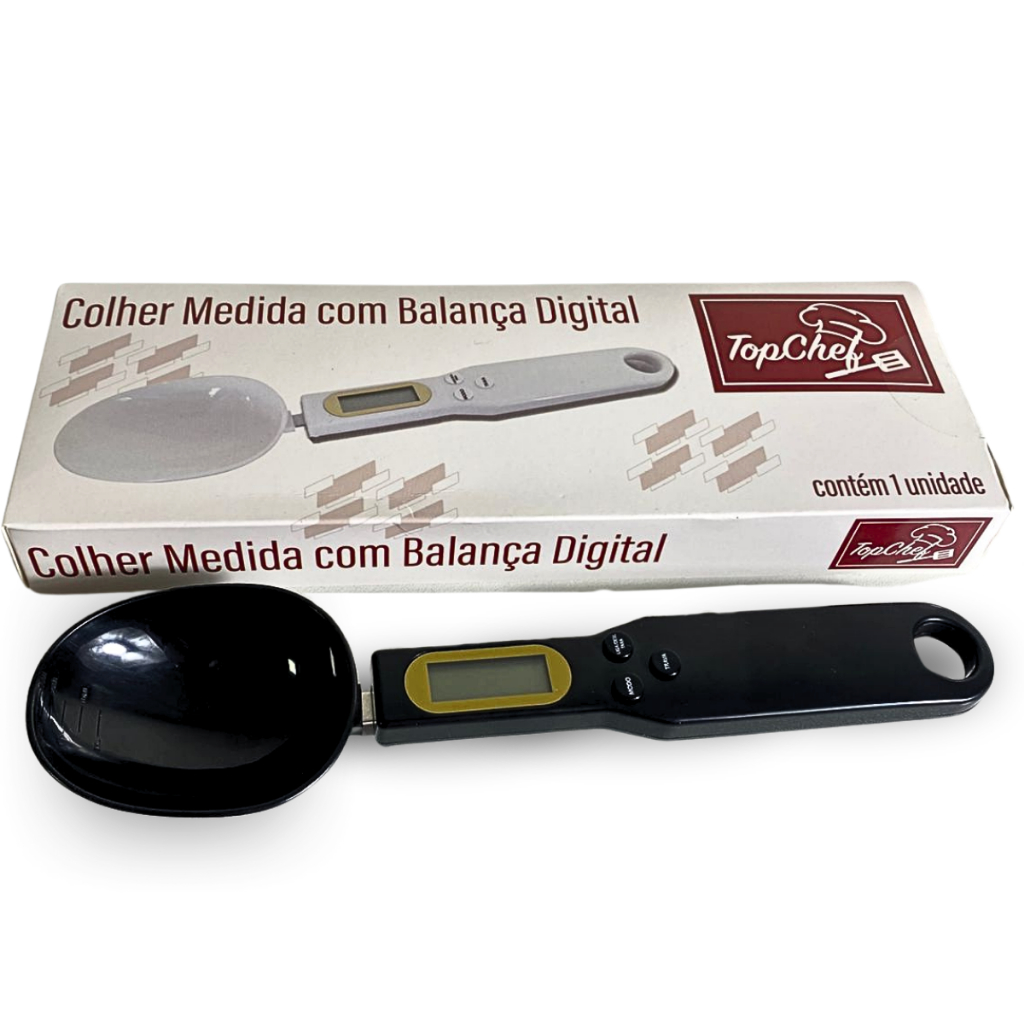 Colher Medidora Balança Precisão Display Culinária Cozinha Pesagem de Alimentos Dieta Nutrição