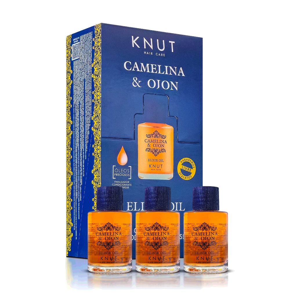 Kit 18 Mini Elixir Knut Camelina e Ojon 7ml Tratamento Capilar em Oferta na Shopee