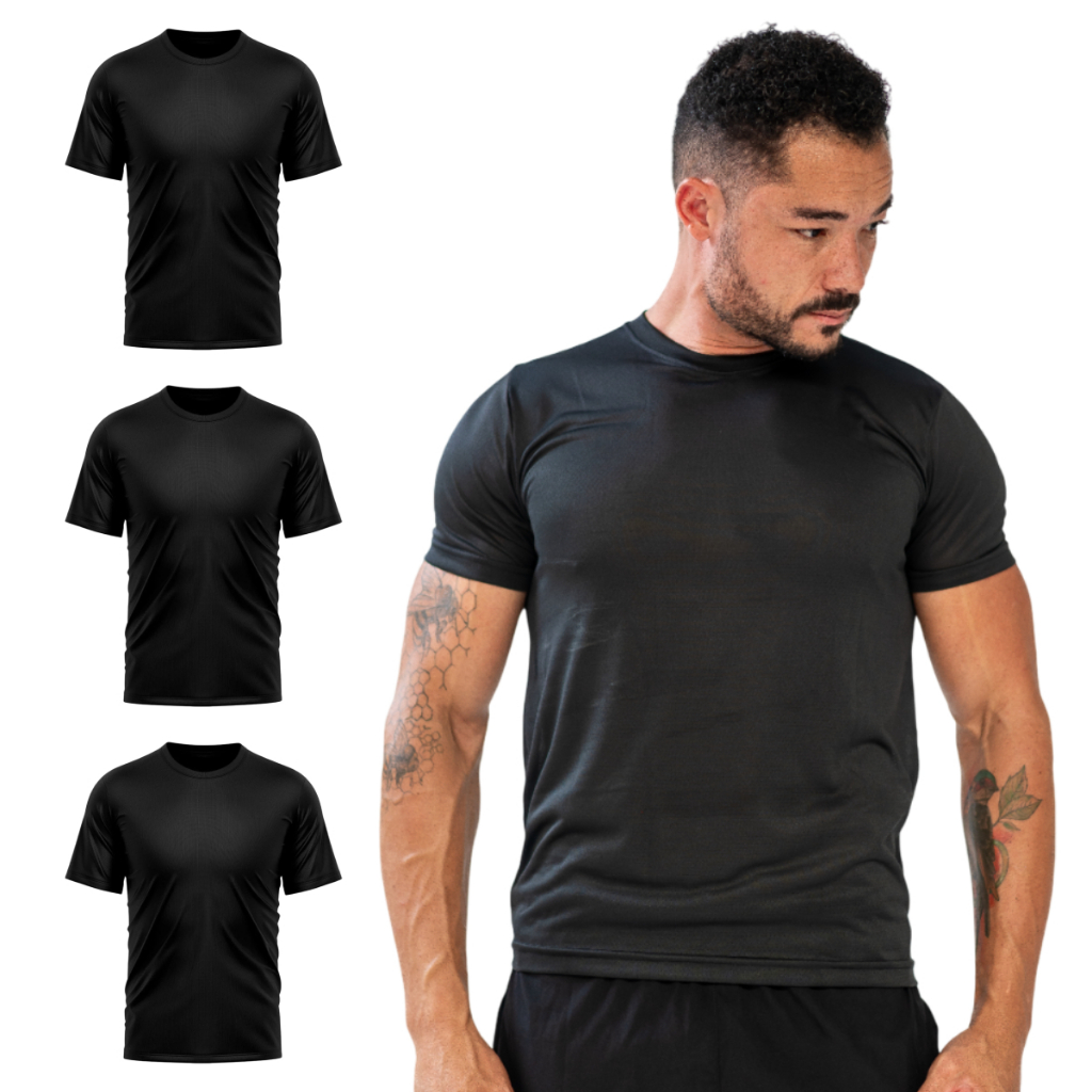 Camiseta Dry Fit Masculina Tech Academia Treino Sortida em Oferta na Shopee
