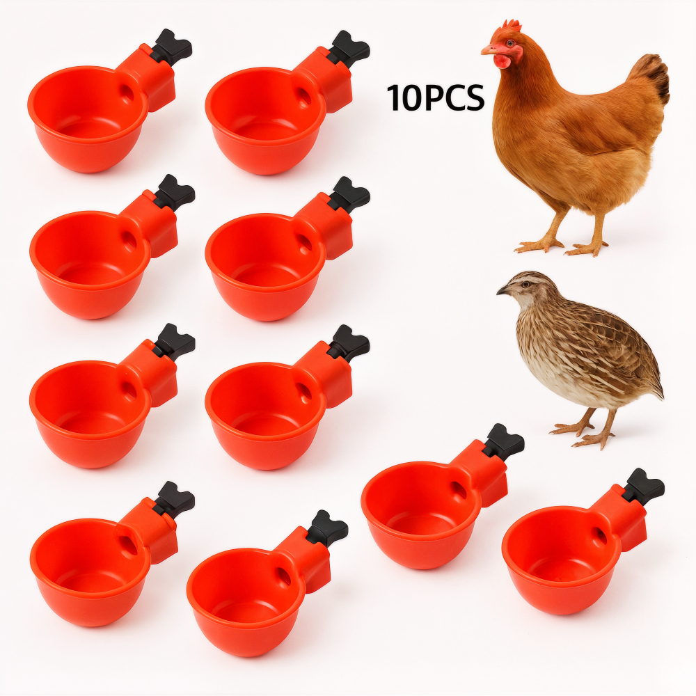 Kit 10 Bebedouros Automáticos P/Aves Galinha Pato Codorna em Oferta na Shopee