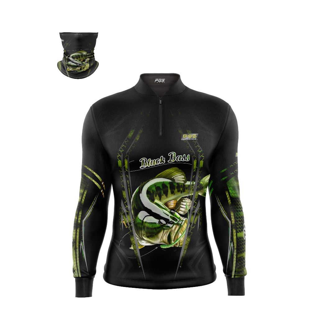 Camisa de Pesca com bandana Gola com Zíper PQS I REF 55