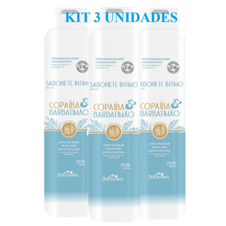 Sabonete Intimo Feminino Copaíba e Barbatimão 200ML - 3 Unidades em Oferta na Shopee