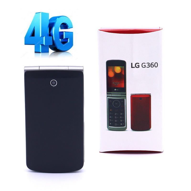 LGg360 4G-FLIP CelularLg Simples Para Idosos Ou Rural Black E RED