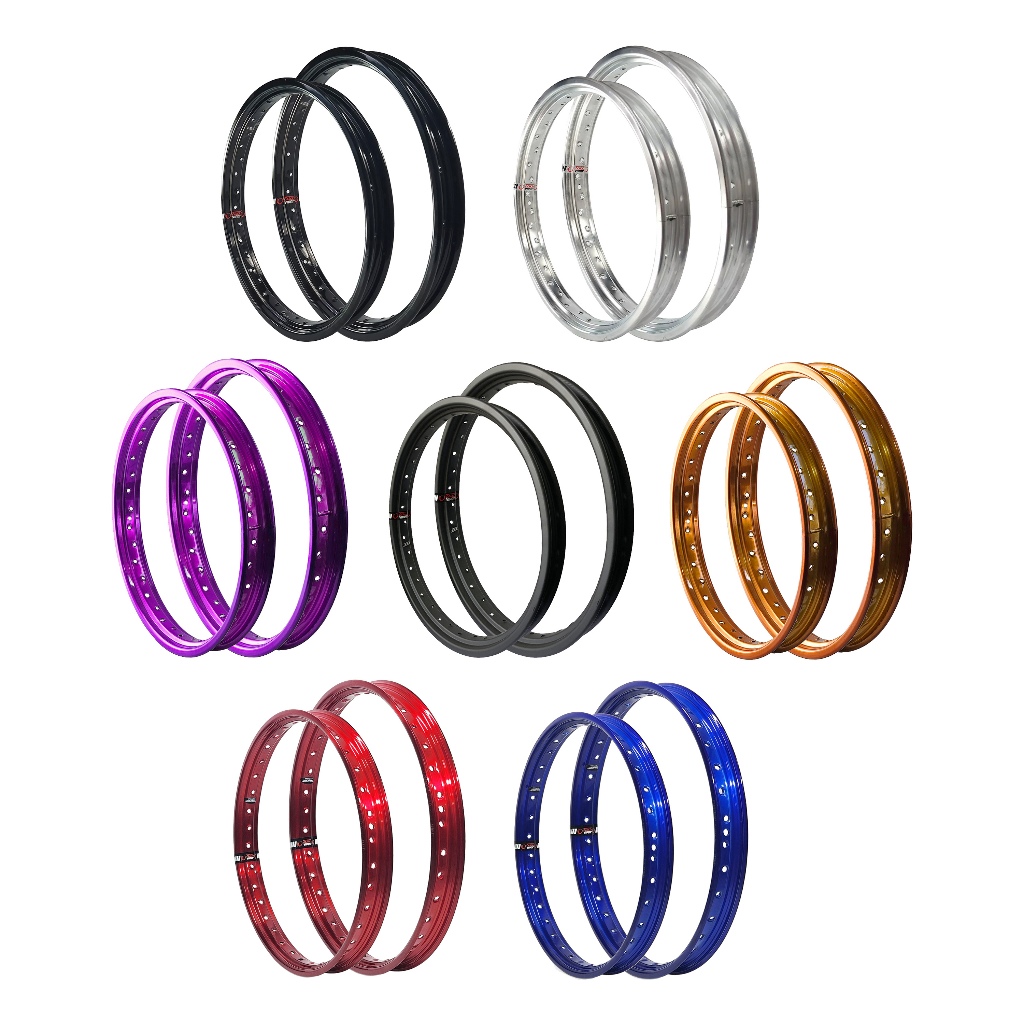 Par Aros Roda em Alumínio Leve Dianteiro e Traseiro Viper Vpr Bros 125 150 160 Xre 190 Crosser 150