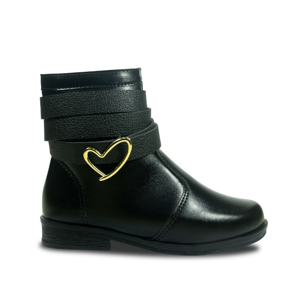 Bota Montaria Com Cinto Coturno Infantil Moda Western 09.56j