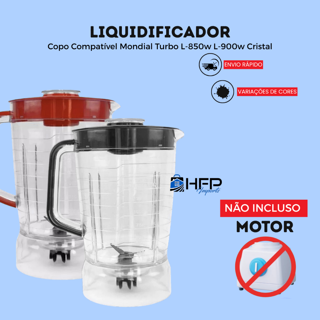 Copo Compatível Mondial Turbo L-850w L-900w Cristal