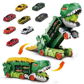 Pista Dinossauro 2 em 1 Caminhão Cegonha Carro Brinquedo com Rampa Corrida em Oferta na Shopee