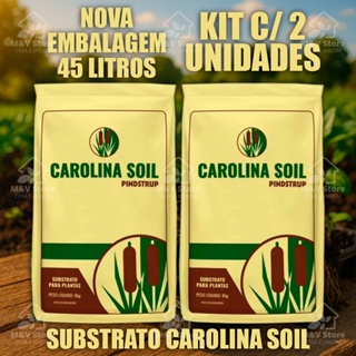 Kit 2x Substrato Carolina Soil Formulação Completa 35H - 45 Litros 8 kg Plantas Hortas Mudas Plantio em Oferta na Shopee