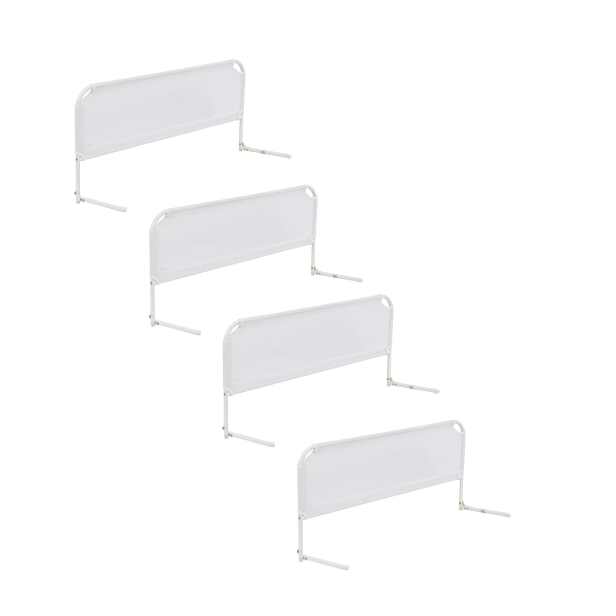 KIT C/ 4 Grades De Cama Com Tela de Proteção Segurança P/ Crianças e Idosos Cama Normal Ou Box (P)