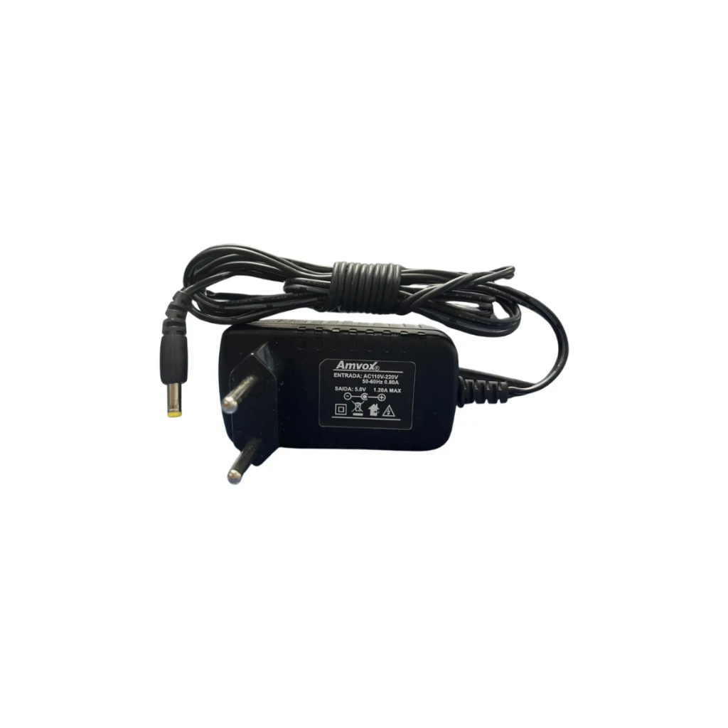 Fonte carregador 5v Caixa Amplificada Amvox Aca 221 Gigante II com NFE