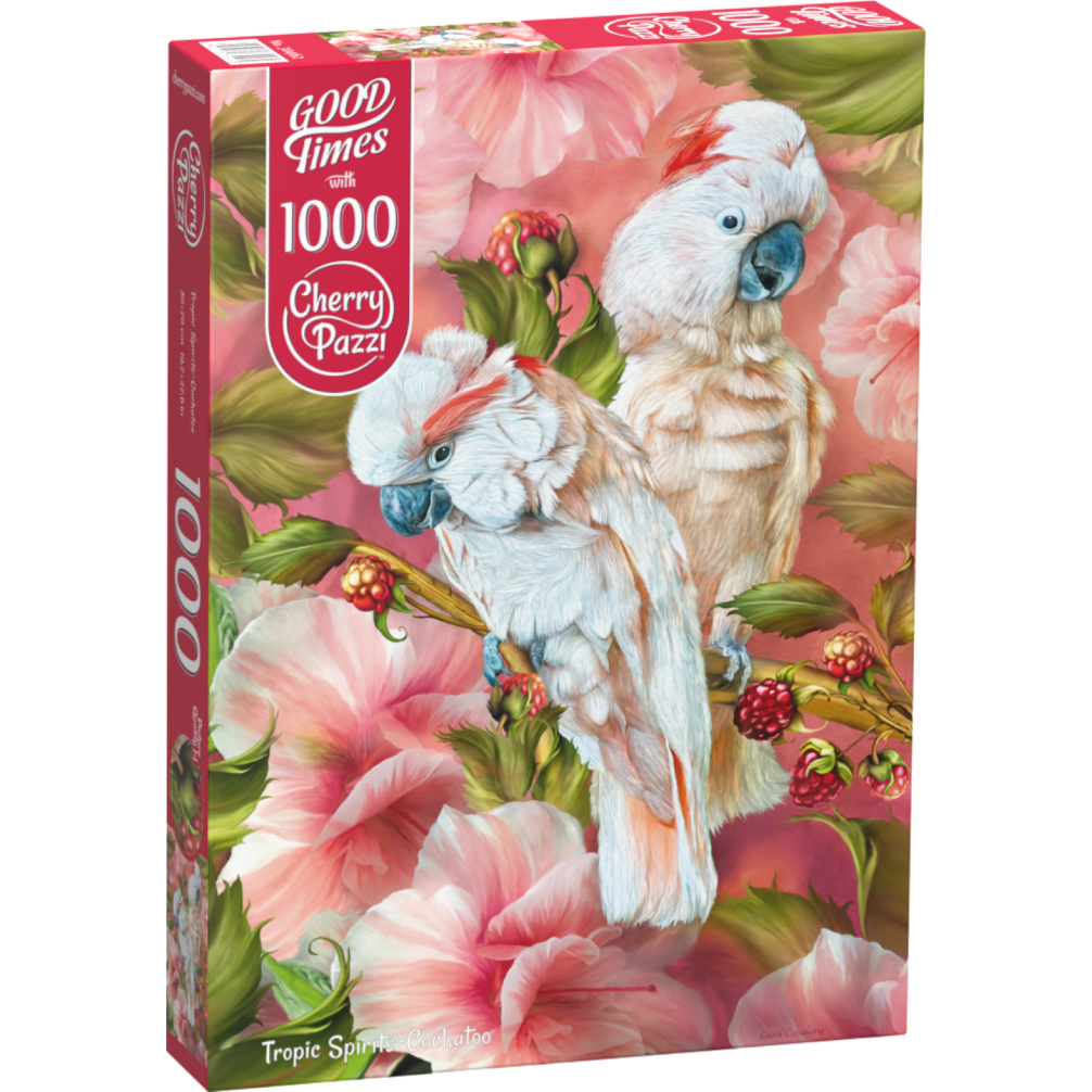 Quebra cabeça importado Cherry Pazzi [17299] Tropic Spirits-Cockatoo - 1000 peças
