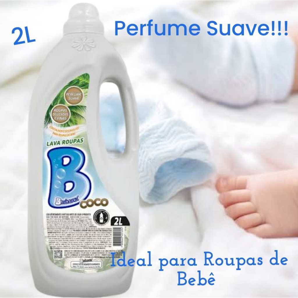 Sabão Líquido de Coco Lava Roupas Para Bebe  Barbarex